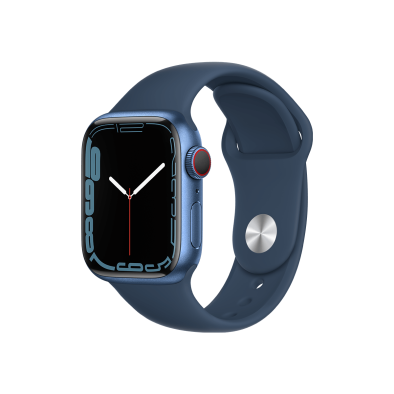 Apple Watch S7 GPS Cellular 45mm Blue Case Abyss Blue Band