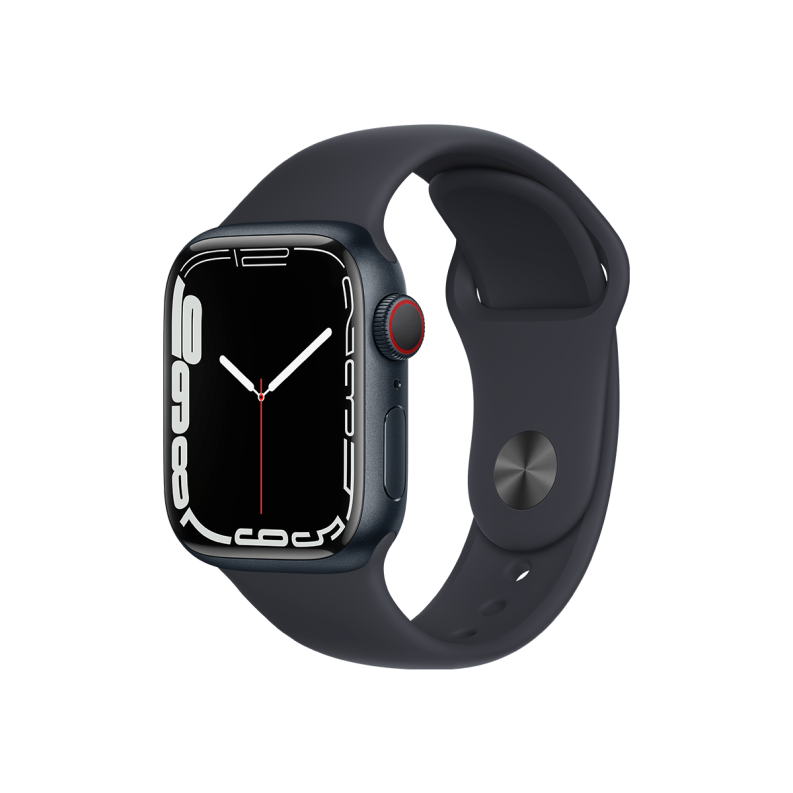 Apple Watch S7 GPS Cellular 45mm Midnight Case Midnight Band
